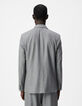 Chaqueta de traje gris de doble botonadura para Hombre-3