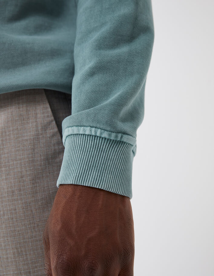 Aqua sweater borduursel borst Heren - IKKS