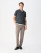 Pantalon de costume beige chin&eacute; TRAVEL SUIT Homme-1