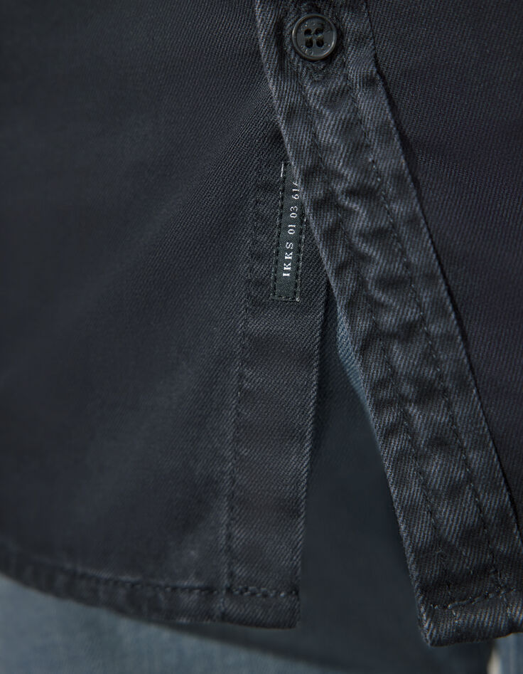 Chemise en denim REGULAR noire Homme-5