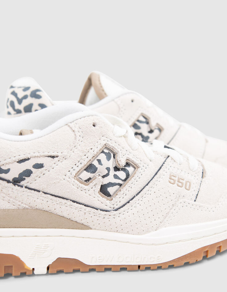 Baskets blanches NEW BALANCE 550 Femme-4