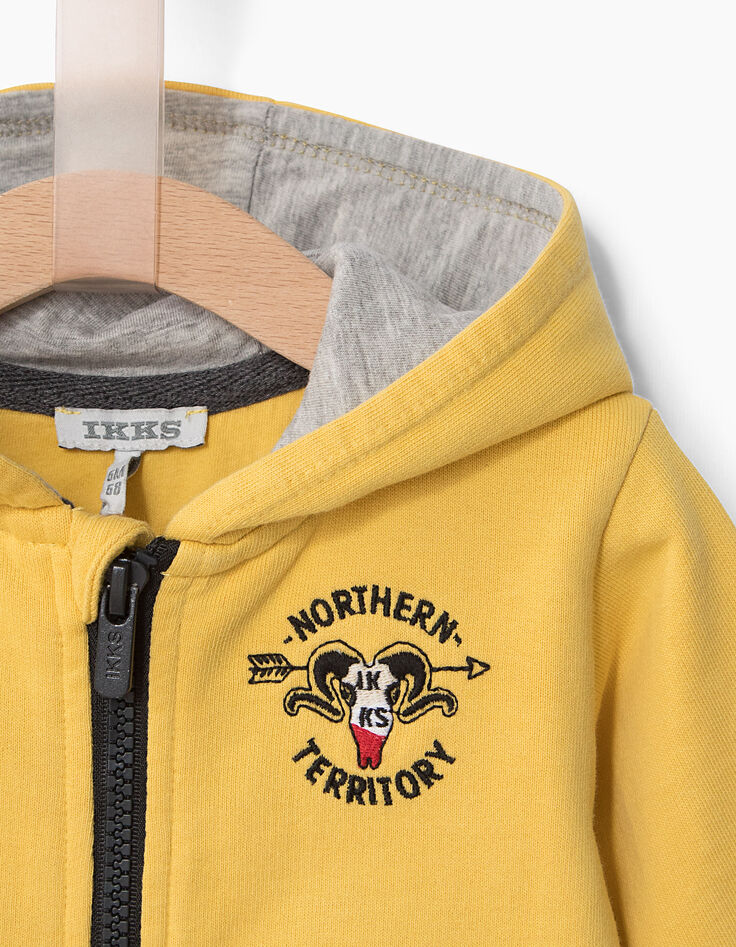 Baby boy yellow cardigan -3