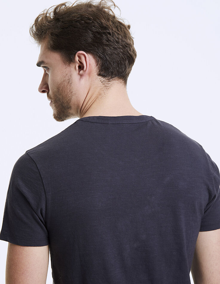 Antraciet T-shirt De Denker-L.A Heren-5