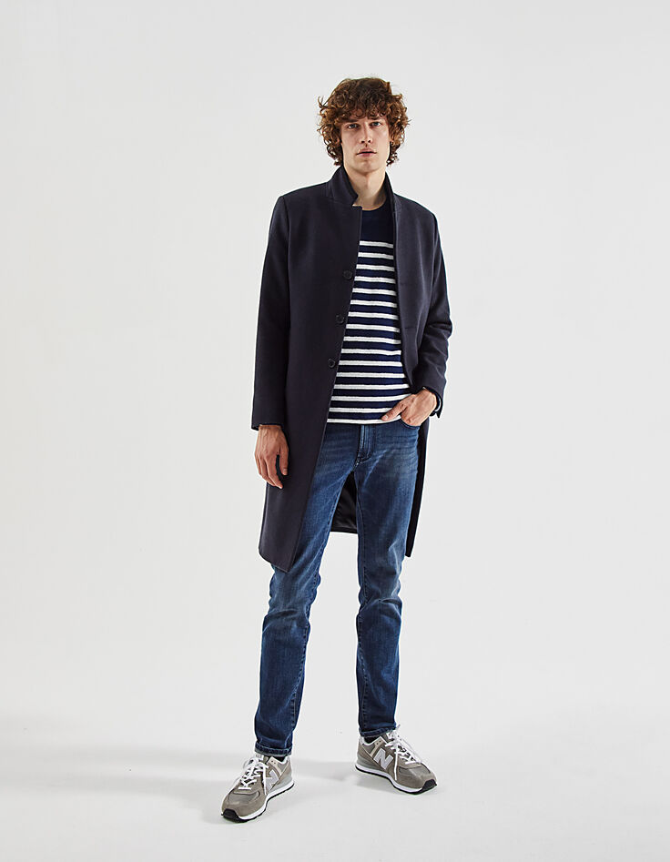 Sudadera marinera rayas marino y blanco Hombre-5