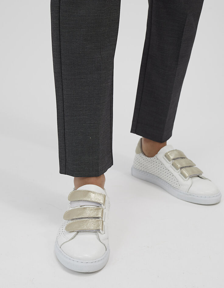 Pantalón de traje negro con encaje-5