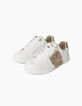 Girls' white trainers-4