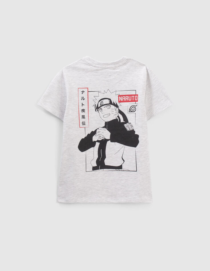 Camiseta NARUTO gris motivo en espalda niño-3