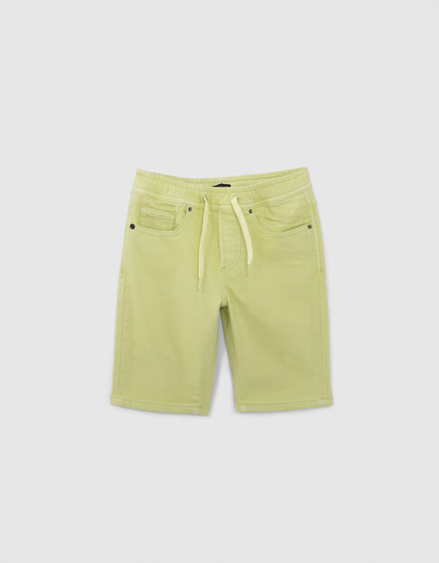 Bermudas anís cintura elástica niño - IKKS