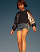 Short en jean stone blue et léopard fille-2