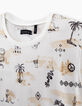 Camiseta cruda estampado Kasbah Rock niño -5