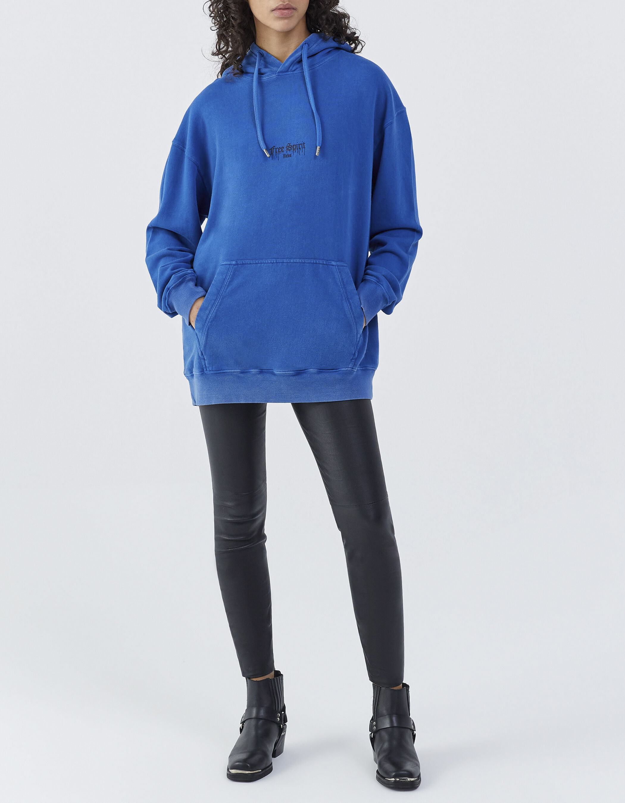 Sudadera azul electrico hombre sales