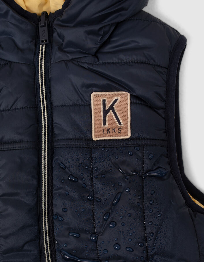 Boys’ navy and yellow reversible bodywarmer - IKKS