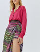 Women’s printed and tied pareo skirt-4