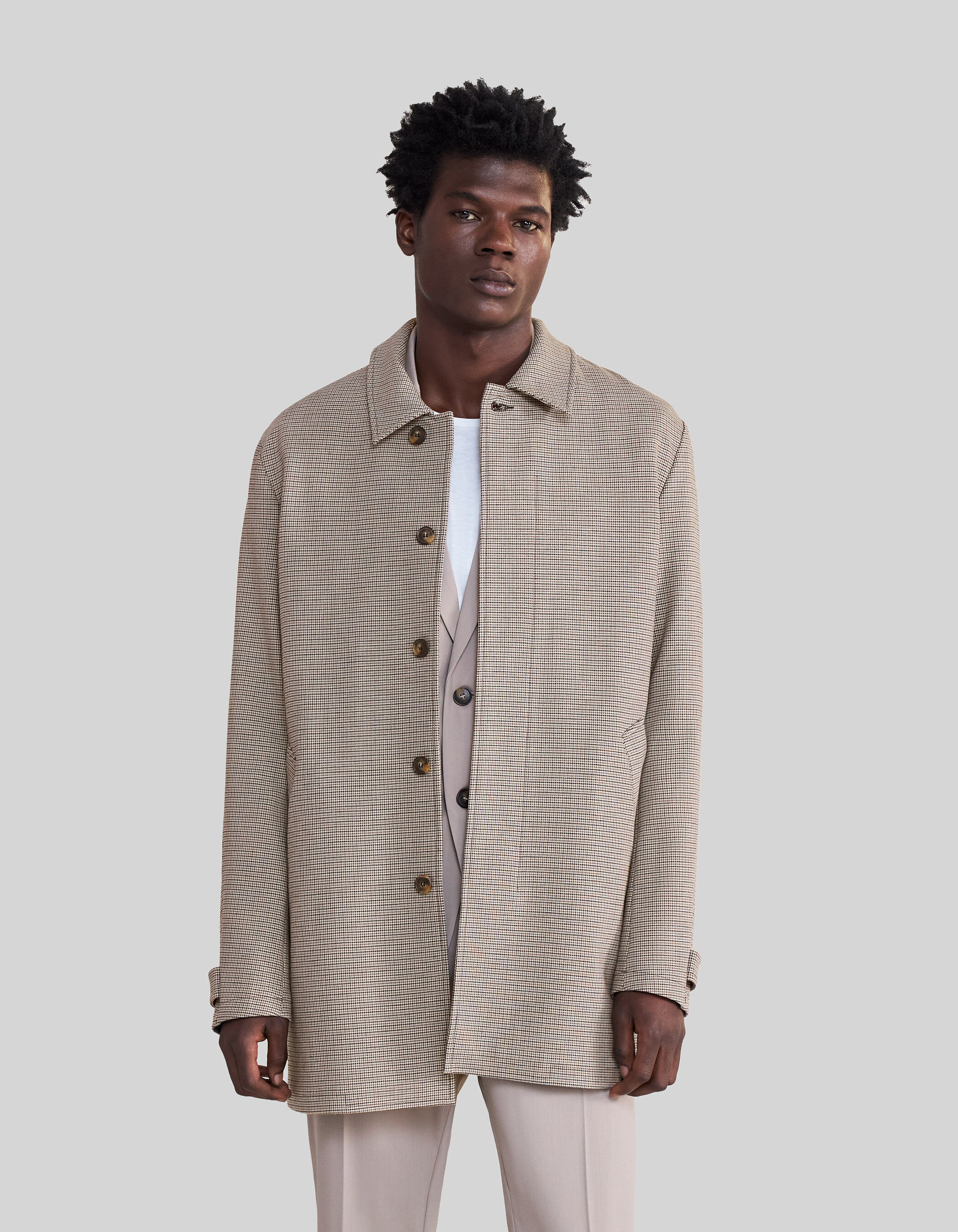 Trench carreaux deals homme