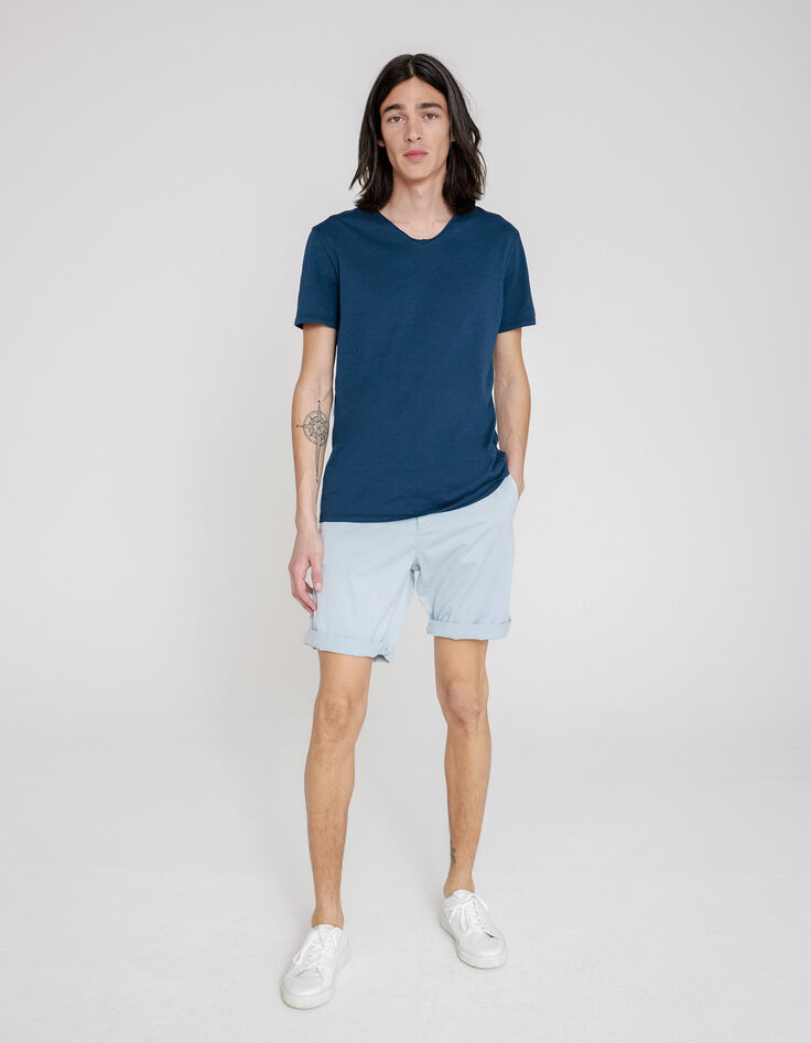Azuur chino-bermuda TAPERED Heren-5