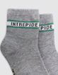 Baby Boy khaki und graue Socken-6