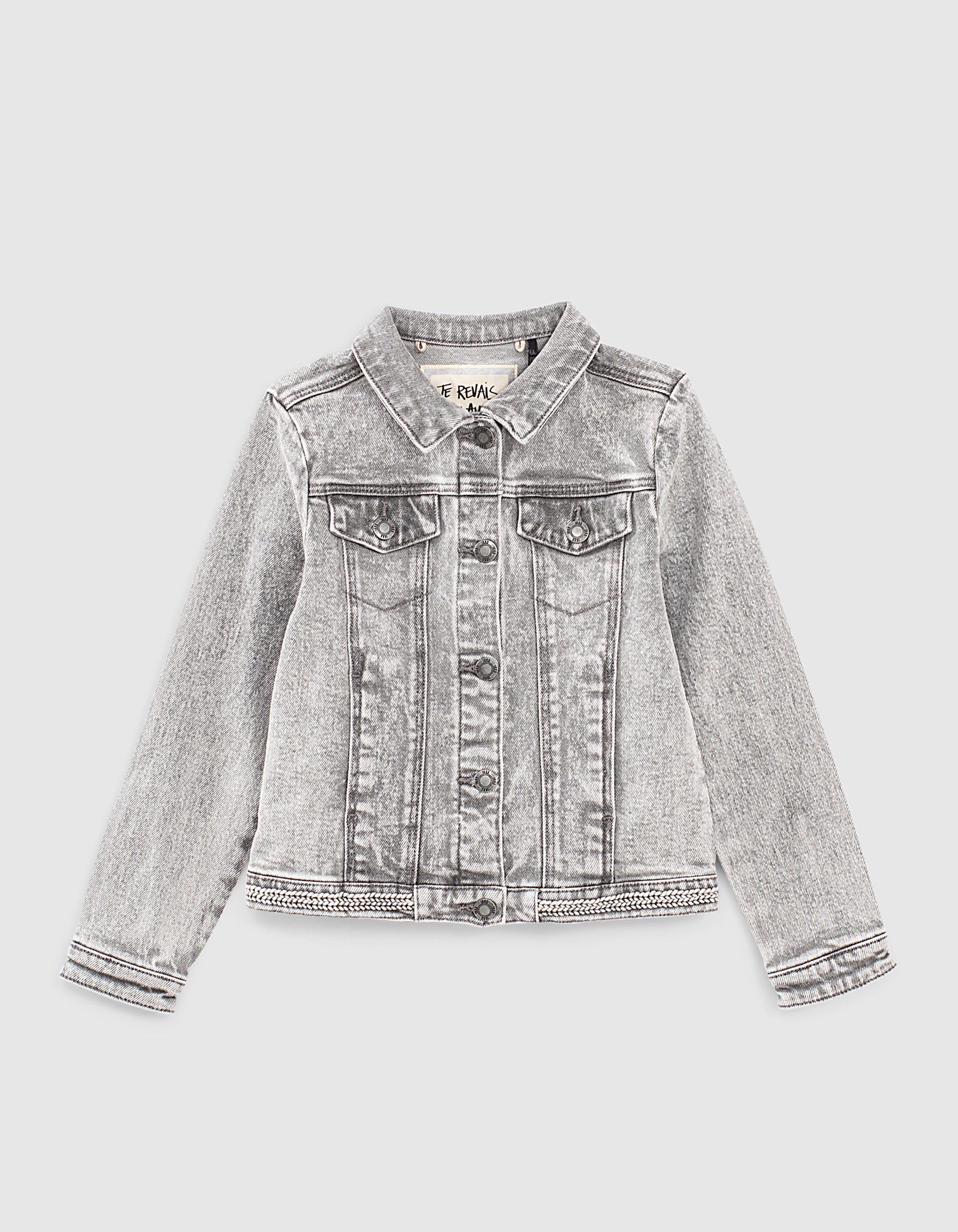 Veste jean ikks fille best sale
