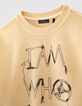 Sweater korengeel borduursel vooraan jongens -2