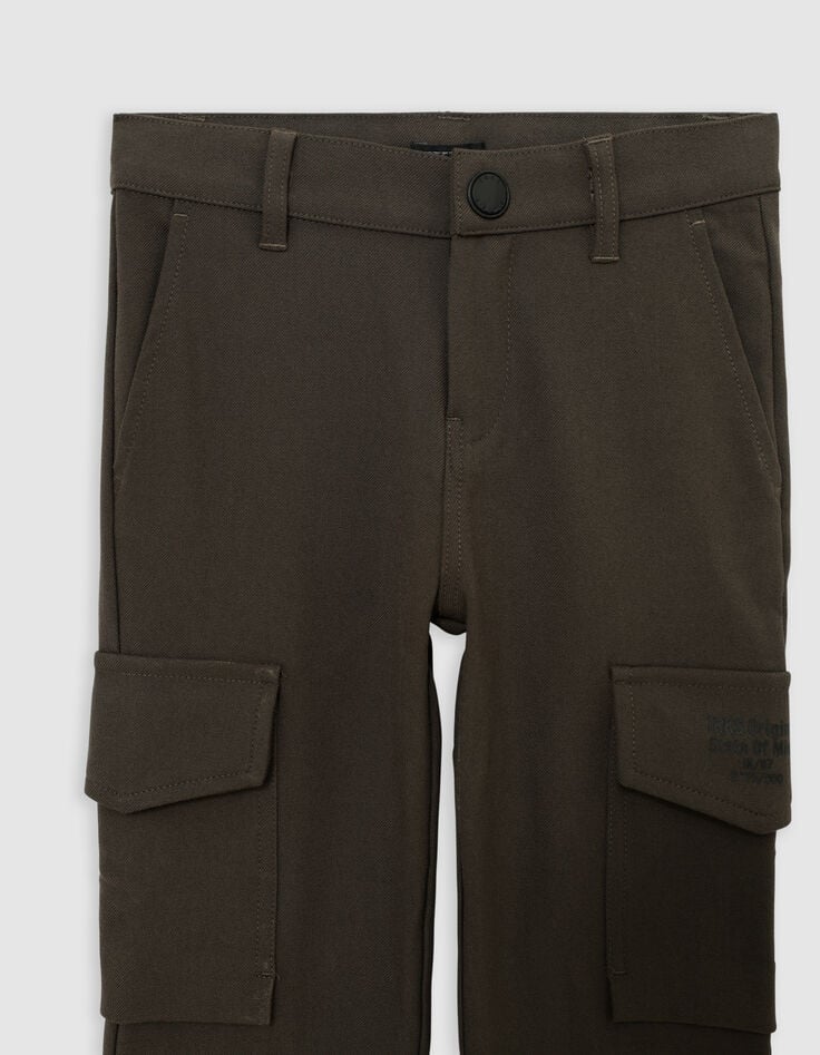 Boy's khaki CHINO battle pants-2