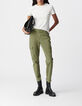 Jean battle kaki cropped Femme-1