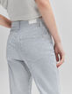 Vaquero slouchy blanco roto rayas finas Mujer-5