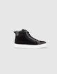 Boys’ black and grey suede trainers -6