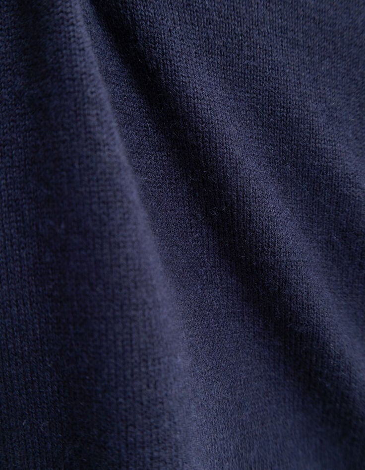 Jersey punto azul marino estrellas Intarsia niña-6 Jersey punto azul marino estrellas Intarsia niña-6