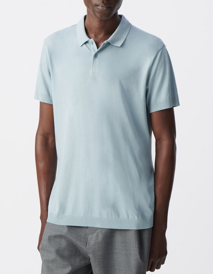 Men&rsquo;s horizon cotton modal polo shirt-2
