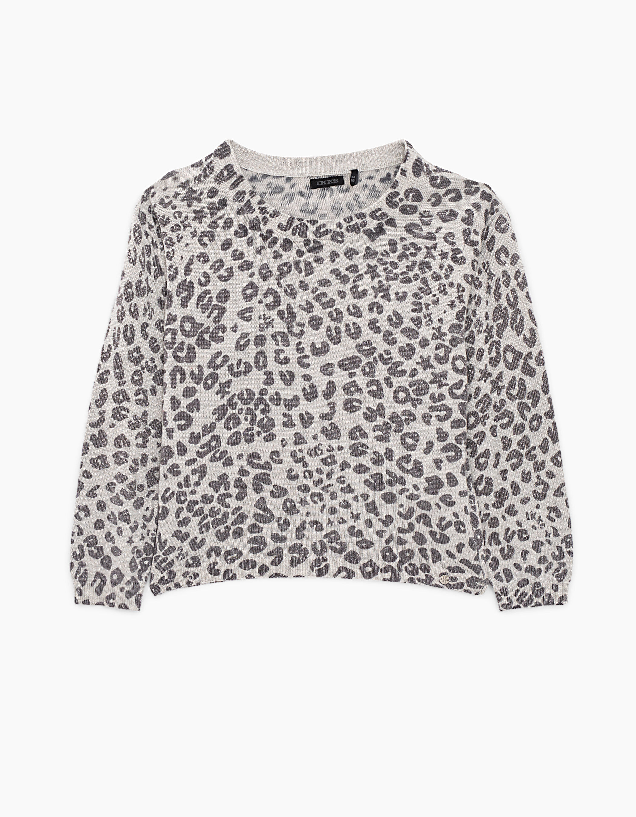 Grey animal print clearance sweater
