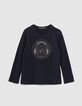 Camiseta sport navy casco pinchos niño -1