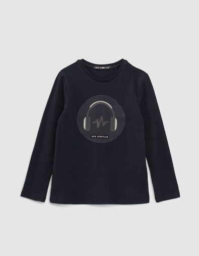 Camiseta sport navy casco pinchos niño  - IKKS