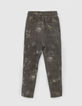 Jogging caqui tie and dye bolsillos cremallera ni&ntilde;o -3