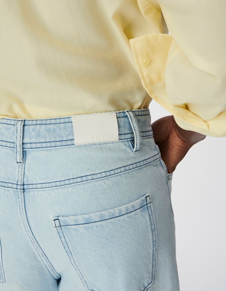 Women's Chisa blue wide-leg jeans-4