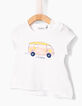 Set wit T-shirt en blauwe rok voor babymeisjes-4