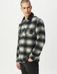 Surchemise grise motif carreaux col velours Homme-2