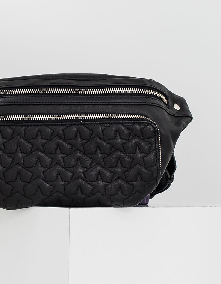 Sac banane IKKS en cuir matelassé femme-2