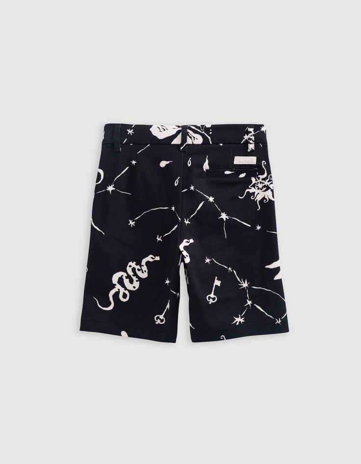 Bermuda noir imprimé maxi astro garçon-6