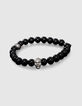 Bracelet noir en pierres de Jade Homme-4