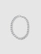 Women&rsquo;s silver-tone curb chain choker necklace-1