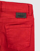 Jean slim rouge moyen garçon -7