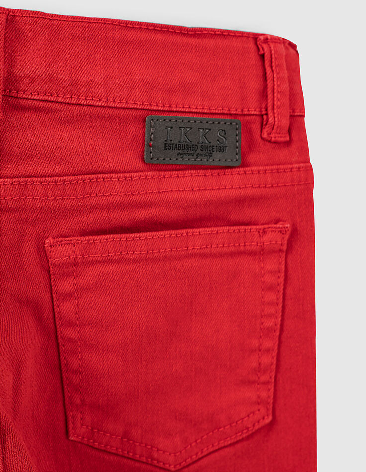 Mittelrote Slim-Jungenjeans -7 Mittelrote Slim-Jungenjeans -7