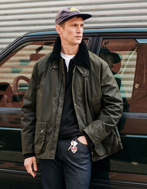 Parka multipoches en tissu Waxé Homme - IKKS
