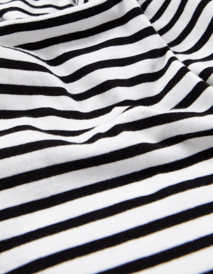 Robe courte ample ray&eacute;e Femme-4