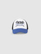 Casquette bleue, blanche et noire drapeaux garçon-2