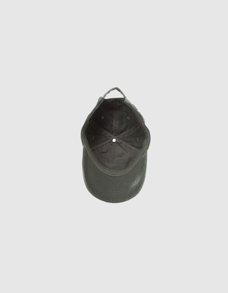 Kaki pet biokatoen visgraatbadge jongens-7