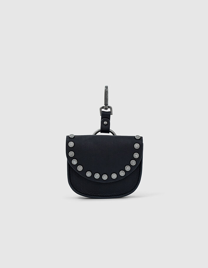 The XS Stuff Plumber women’s black small leather bag - IKKS