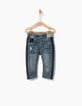 Jean confort bleu customisé bébé garçon-1