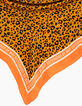 Fluo-oranje sjaal luipaardprint Sisterhood meisjes-3