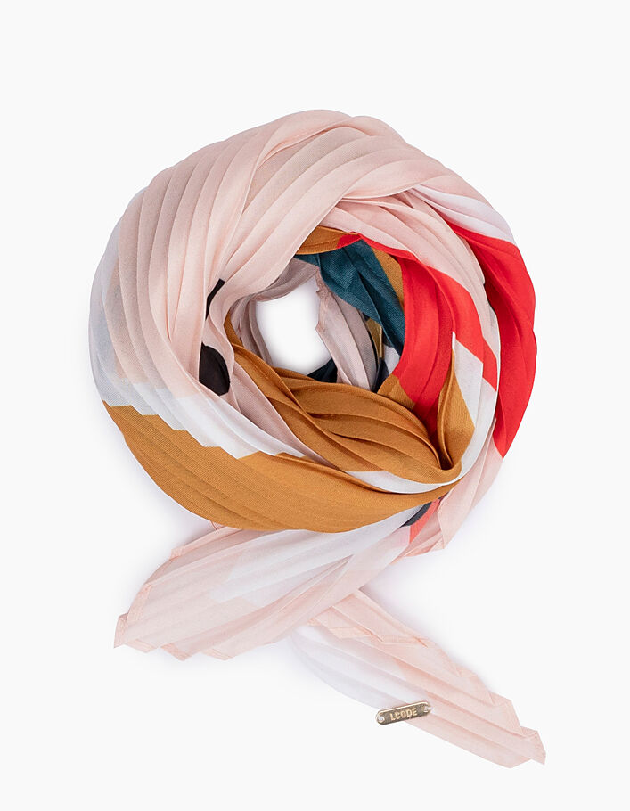 Women's geometric print scarf - I.CODE