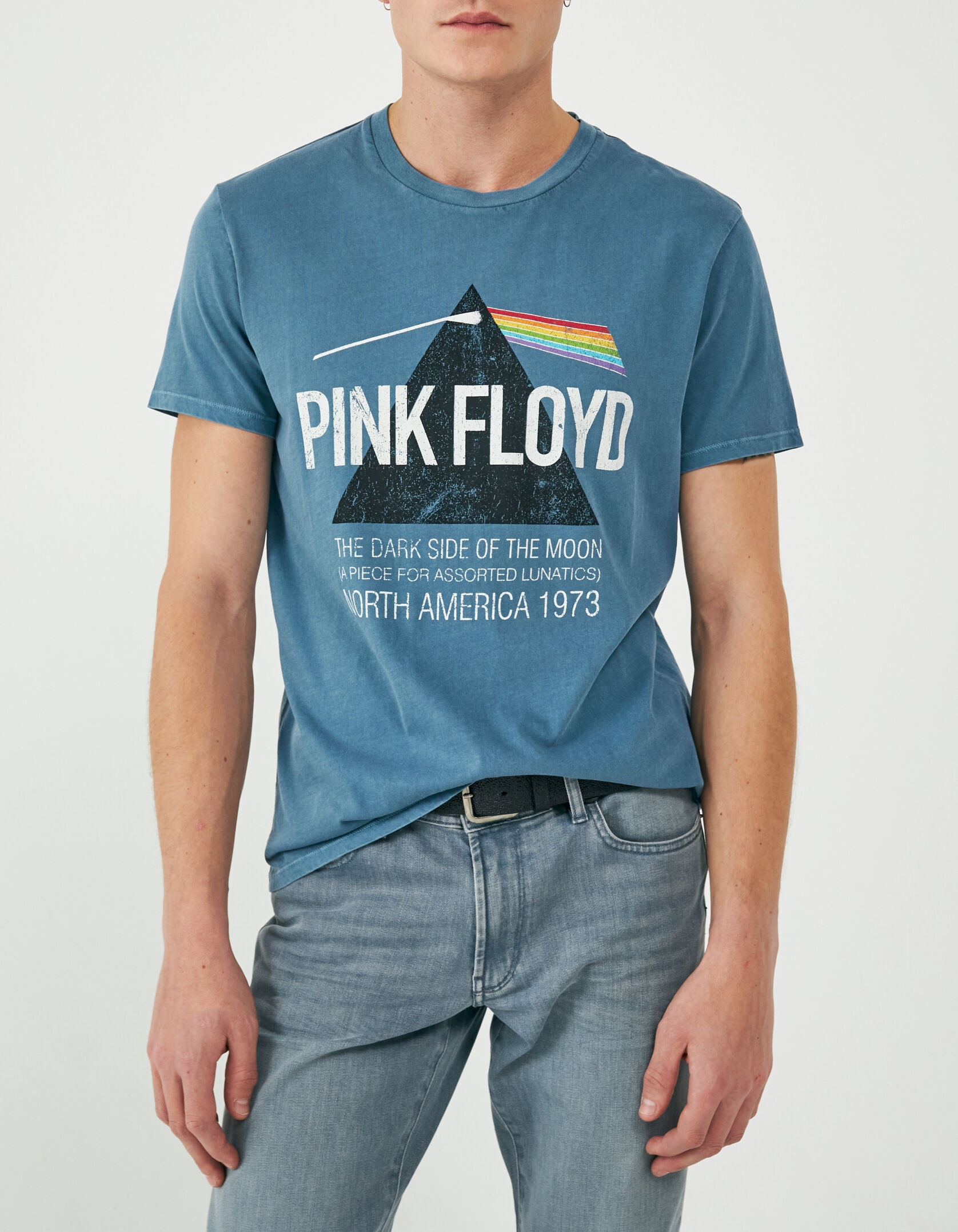 Men s aqua PINK FLOYD x IKKS T shirt IKKS